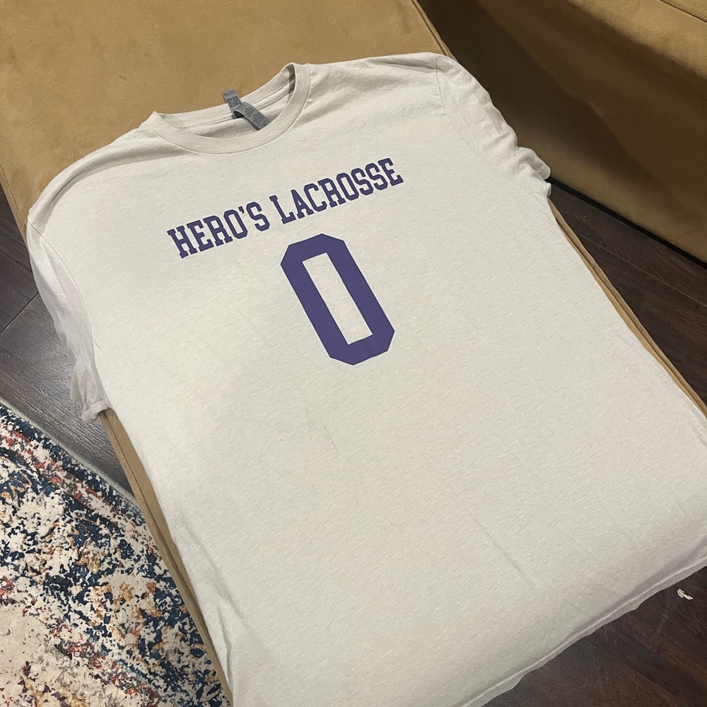 Hero's Lacrosse White T-Shirt